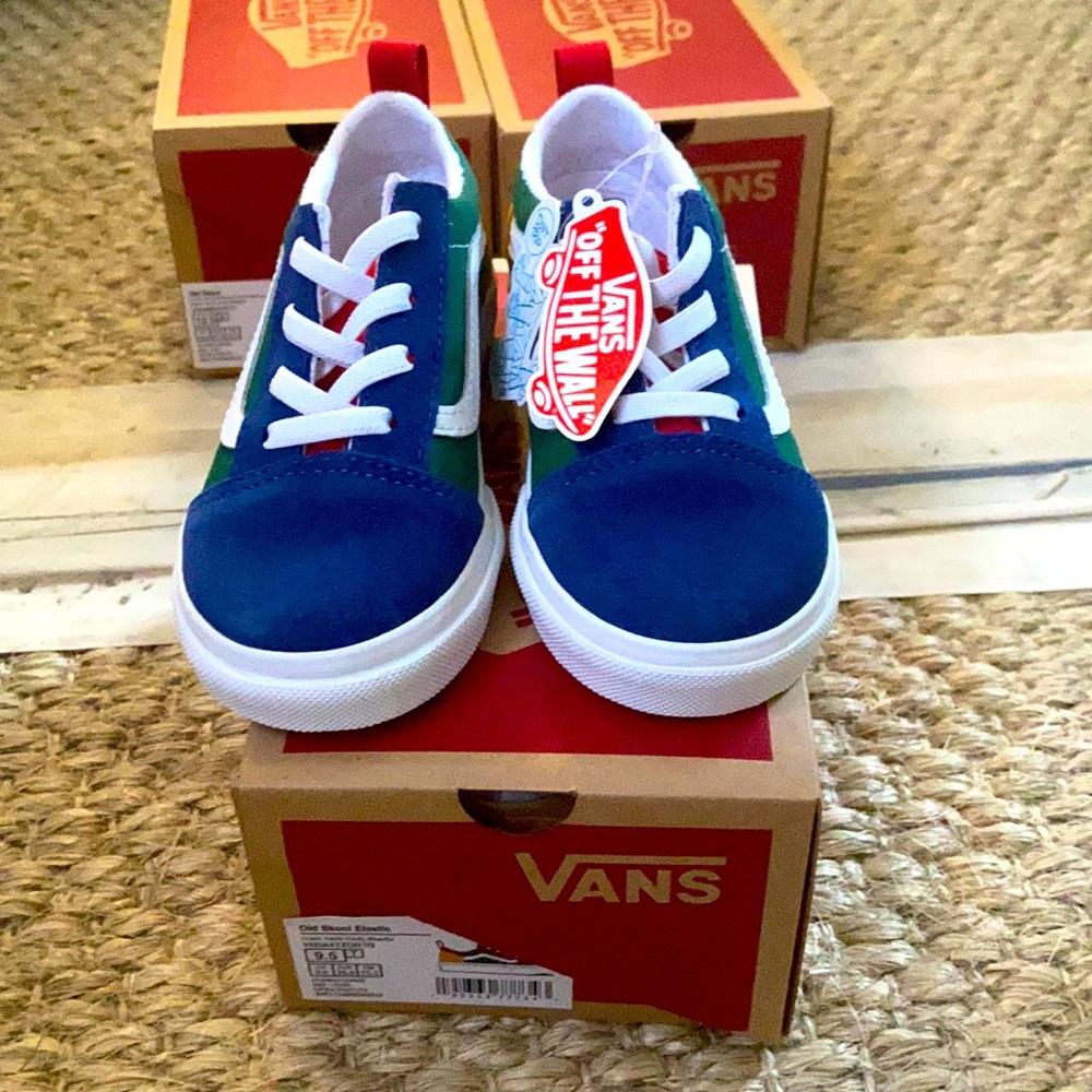 Vans Old Skool Elastic kids sneakers.  Super cute!